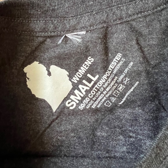 Love Michigan Gray Pink T Shirt Size S - Picture 2 of 3